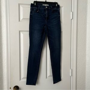 Garage Skinny High Rise Dark Blue Jeans